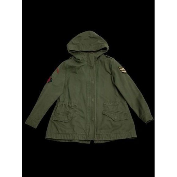 NEW Zadig&Voltaire Olive Green Military Jacket Size 7 for Kids - Picture 2 of 7